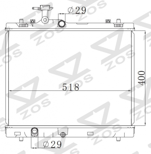 SUZUKI SWIFT IV 1.2 10-12 MT 2010-2012 MT radiator