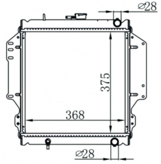 SUZUKI SAMURAI JA L4 1.3L 85-88 MT radiator