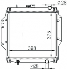 SUZUKI SAMURAI II /SJ413 MT radiator