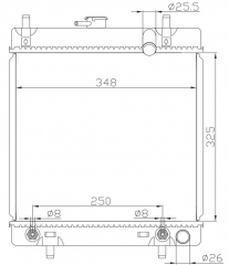 SUZUKI CARRY 660CC 2005 AT radiator