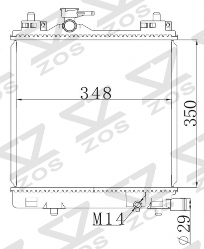 SUZUKI WAGON R 14- MT radiator