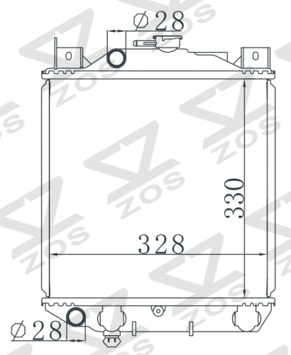 SUZUKI SZ-(HA25)(CVT) MT radiator