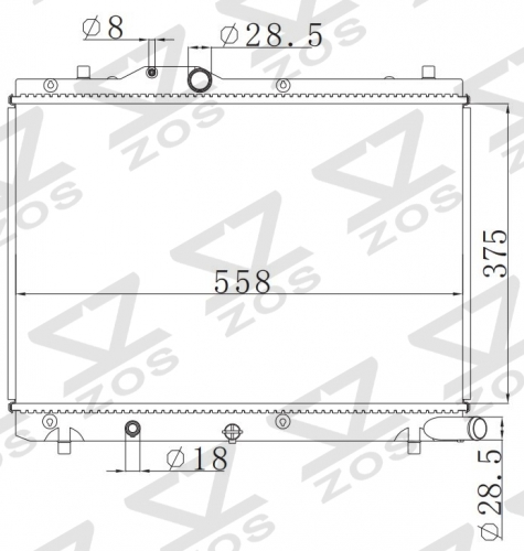 SUZUKI SWIFT(DIESEL) 2005 MT radiator