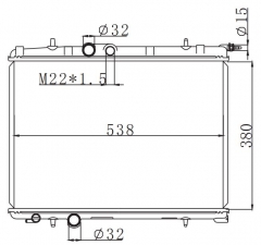 PEUGEOT 206 2.0 i 16V(带温控) 1998- MT radiator