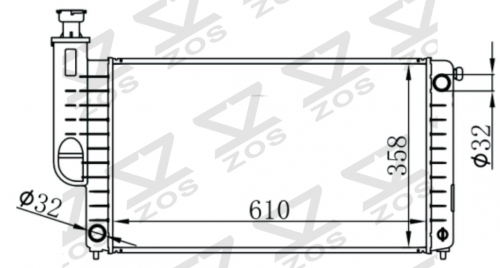 PEUGEOT RD'04-07 MT radiator