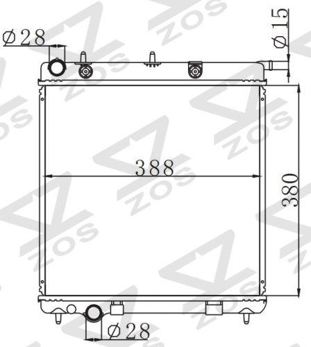 PEUGEOT 207 1.4HDI DV4DT DIESEL 2006- MT radiator