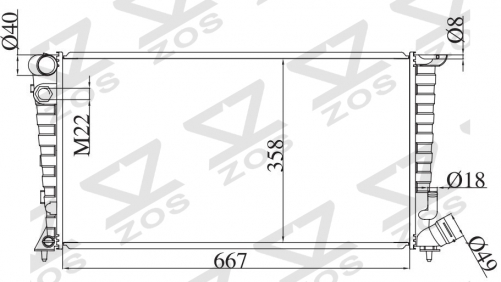 PEUGEOT BERLINGO 96- 1996- MT radiator