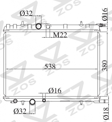 PEUGEOT 206 1998- MT radiator