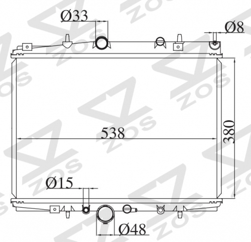 PEUGEOT 406 MT radiator