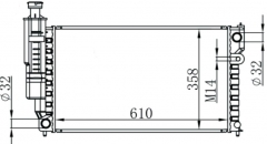 PEUGEOT PEGEOT 405 MT radiator