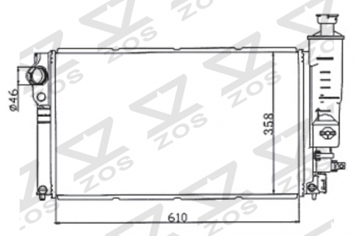 PEUGEOT 405 ESS MT radiator