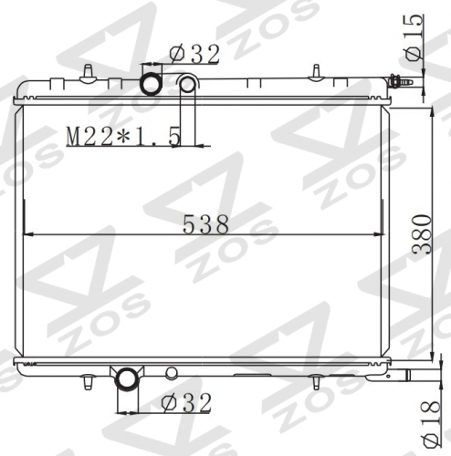 PEUGEOT 307 1.6 i 16V带温控 2000- MT radiator