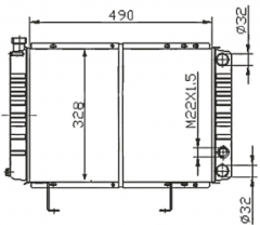 PEUGEOT 505 MT radiator