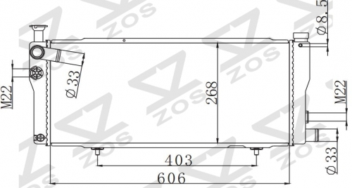 PEUGEOT 205 1983 MT radiator