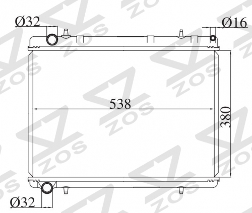 PEUGEOT 308 (07-) 2.0I 16V CITROEN C4 (04-)1.6HDI MT radiator