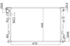 PEUGEOT DISPATCH I 1.6 I 95- MT radiator