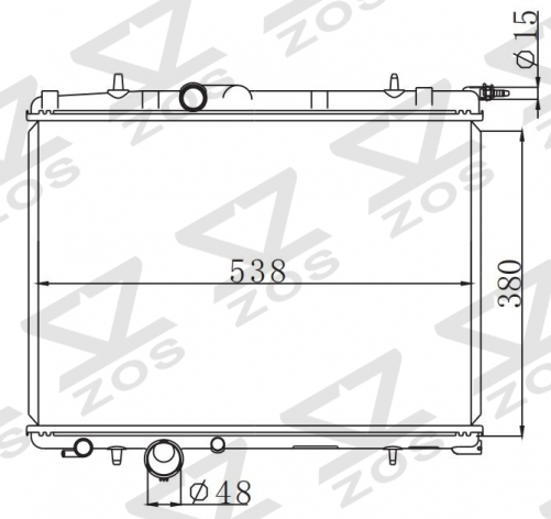 PEUGEOT 标致 UP206 98 1998 MT radiator