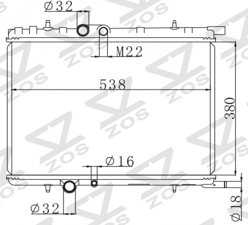PEUGEOT 标致 307 带温控 MT radiator