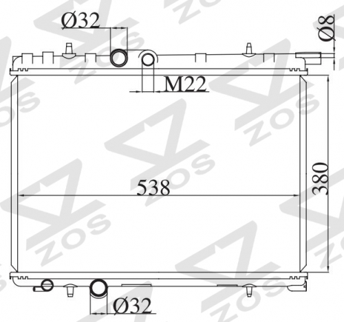 PEUGEOT 206 MT radiator