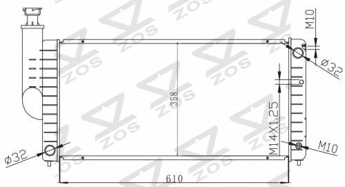 PEUGEOT 405 radiator