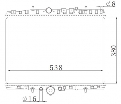 PEUGEOT 607 2000- MT radiator
