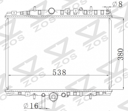 PEUGEOT 607 2000- MT radiator