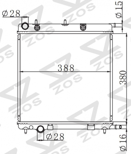 PEUGEOT CITROEN C2 -1007 1.4HDi 2002-2006 MT radiator