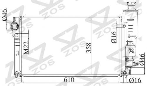 PEUGEOT 405 MT radiator