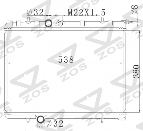 PEUGEOT 206 MT radiator