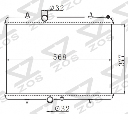 PEUGEOT 408 1.6T MT MT radiator