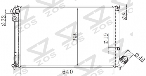 PEUGEOT 406 1.9 SD 1995- MT radiator