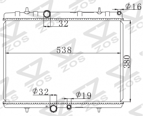 PEUGEOT 307 2.0HDI 110 KN 2002-2005 MT radiator