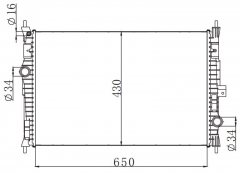 PEUGEOT 标致全新408 MT radiator
