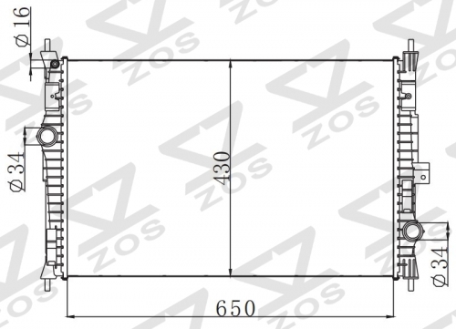 PEUGEOT 标致全新408 MT radiator