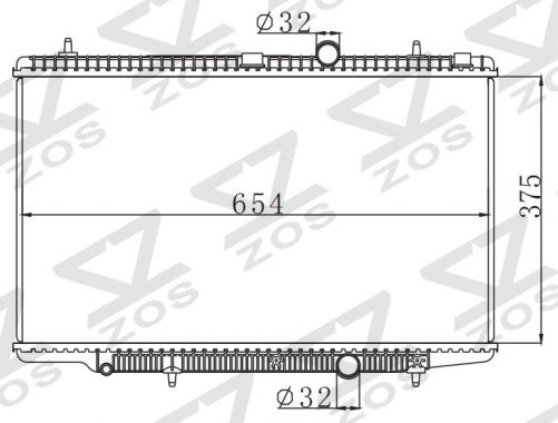 PEUGEOT CITROEN C-ELYSEE 2015 MT radiator