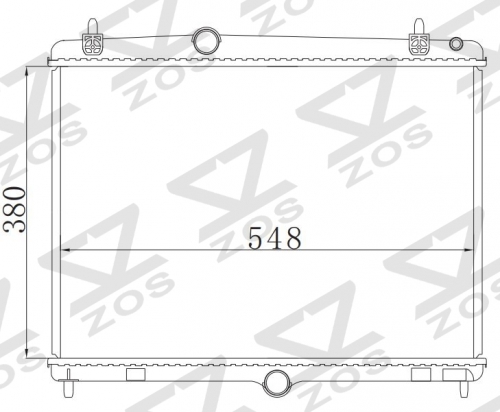 PEUGEOT CITROEN C5 1.6 HDI 2008 MT radiator