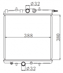 PEUGEOT 206 MT radiator