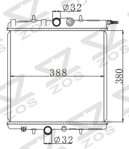PEUGEOT 206 MT radiator