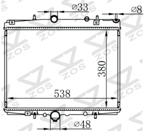PEUGEOT 406 1.8 I 16V 99- MT radiator