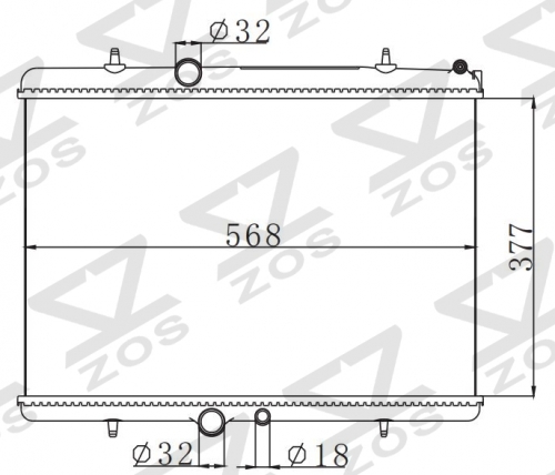 PEUGEOT 408 1.6T AT MT radiator