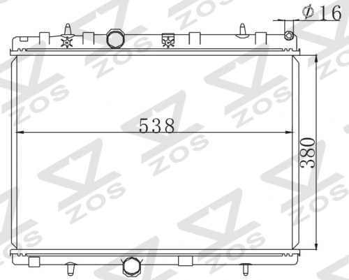 PEUGEOT CITROEN C3 2C06 1.6HDI/ DS3 1.6HDI/ 207 1.6HDI MT radiator