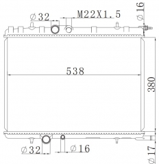 PEUGEOT PARTNER Box (5) MT radiator