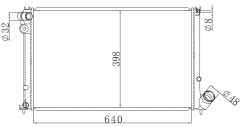 PEUGEOT 406 1.6 i 1995-2000 MT radiator