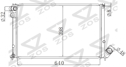 PEUGEOT 406 1.6 i 1995-2000 MT radiator