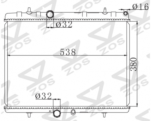 PEUGEOT C4 1.4/1.6/2.0B 1.6HDI MT radiator