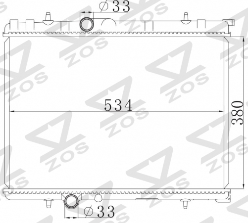 PEUGEOT CITROEN BERLINGO-C4 1.4i 2002- MT radiator