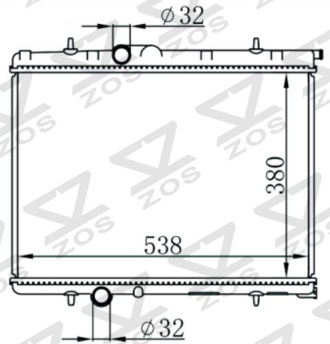 PEUGEOT 206 MT radiator