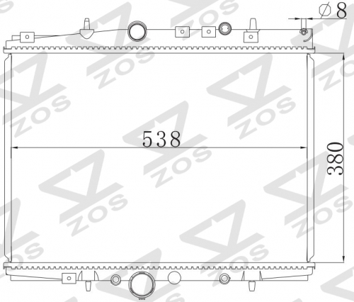 PEUGEOT 406 1.8L 99-04 1999-2004 MT radiator
