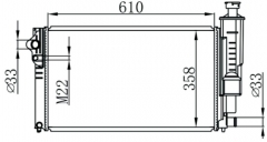 PEUGEOT 405 92- MT radiator