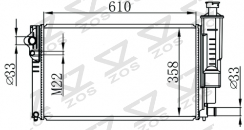 PEUGEOT 405 92- MT radiator